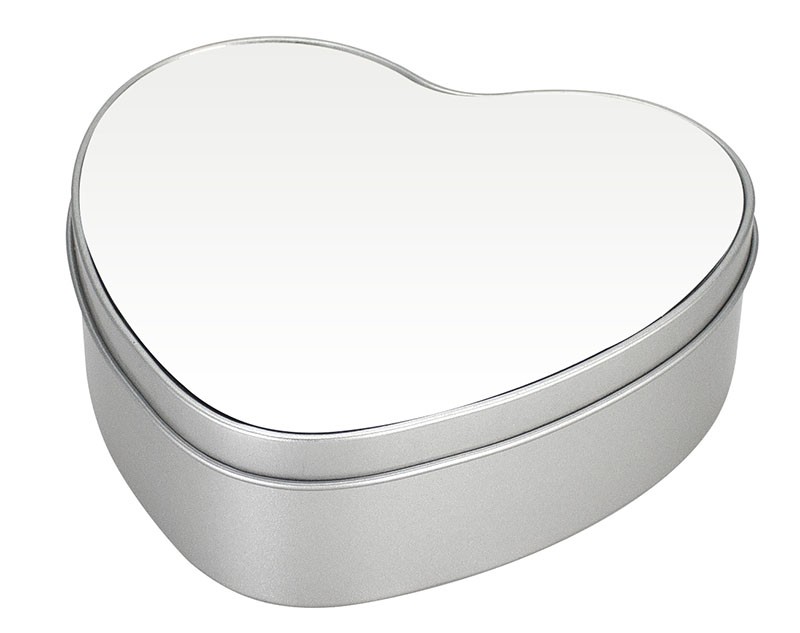Caja Metálica Corazón Sublimación