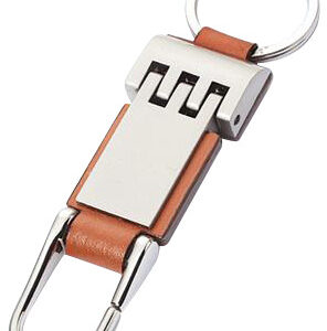 Llavero de Metal Cuero Premium