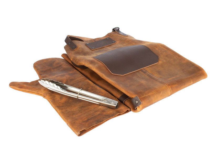 Set Asador de Cuero de Búfalo