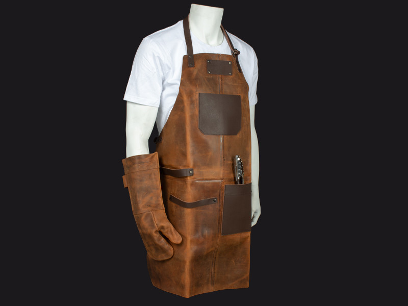 Set Asador de Cuero de Búfalo