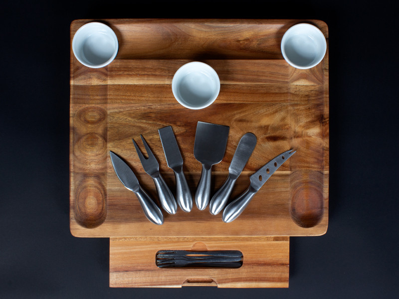 Tabla de Quesos con 12 Herramientas