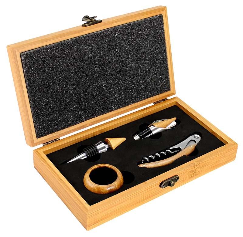 Set de Vino de Bamboo