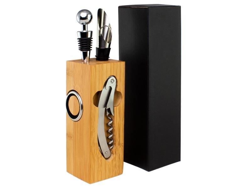Set de Vino de Bamboo