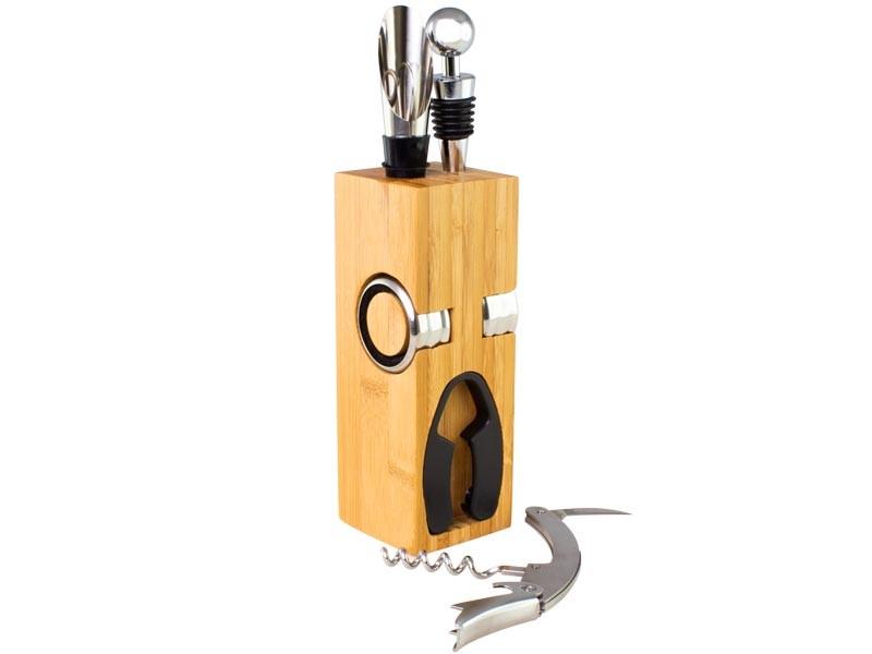 Set de Vino de Bamboo
