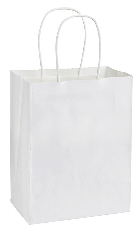 Bolsa de Papel publicitaria blanca kraft