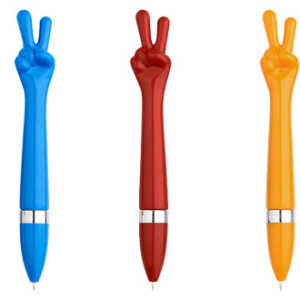 Bolígrafo Plástico Paz y Amor