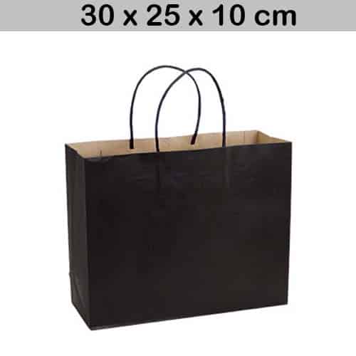 bolsa papel kraft 30 x 25 x 10 cm