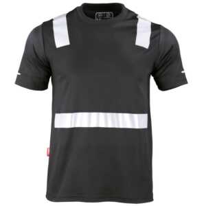 POLERA HIBRIDA CINTA REFLECTIVA MANGA CORTA