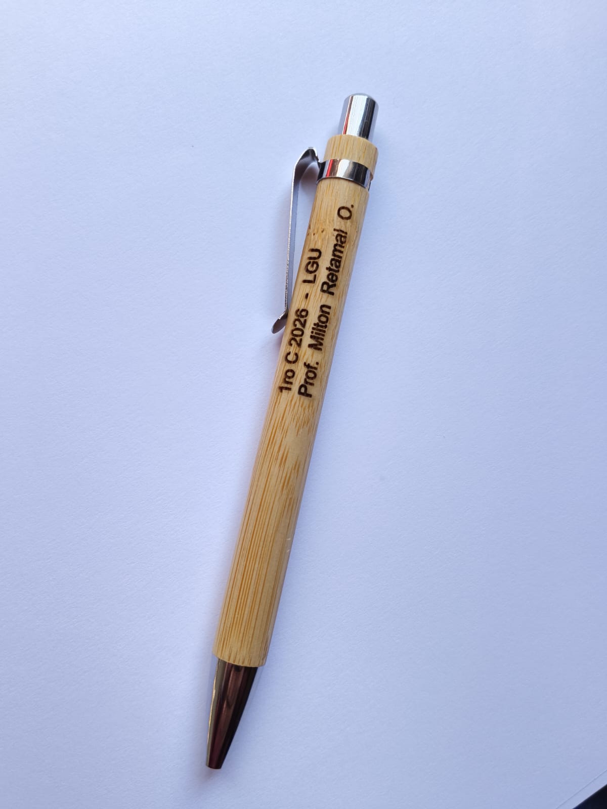 Bolígrafo Bamboo Clip metálico - Imagen 2