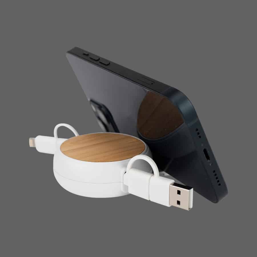 Conector Multicargador plástico ABS retráctil 4 en 1 - Imagen 5